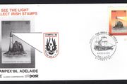 1986 Ireland Stampex '86, Adelaide, Australia 4-10 August 1986 Cancel on Cover