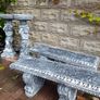 Garden Bench and Angel Bird Bath - New - Both for Only 190 Image 4