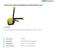Heavy duty steel strapping kit