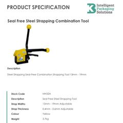 Heavy duty steel strapping kit