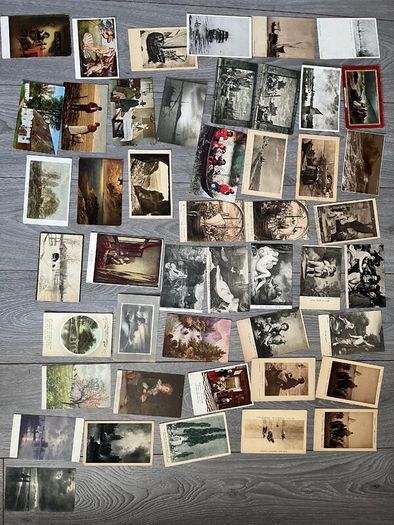 Vintage Art Themed Postcards x 122. 2 for 1 euro or 50 quid the lot
