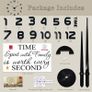 Modern Mute DIY Frameless Large Wall Clock 3D Mirror Sticker Metal Big Watches Home Office Decorations (Black-2) Image 3