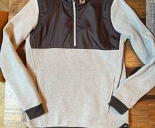 Footjoy mid layer half zip fleece. (Mint)