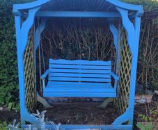 heavy wooden swing seat