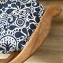 Vintage wooden armchair with cushion Image 3