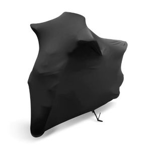 BRAND NEW Elastic Fabric Motorcycle Cover Sunshade Anti-UV Protector Dust-proof Covers Ice Snow Resistant Indoor Outdoor Protection XL