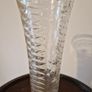 10Inch Tall Vintage Crystal Cut Stem Vase Image 4
