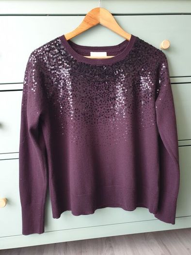 White Labels Sequin Jumper Size Uk 12