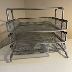 IKEA office desk organiser - 3 tier mesh letter tray
