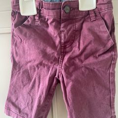 Burgundy shorts 18-24 months