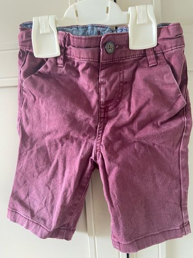 Burgundy shorts 18-24 months