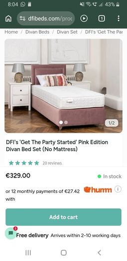 Single Bed with Matress