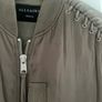 All Saints Green Bomber Jacket Size S Image 2
