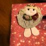Vintage Fabric Tissue Box Cover - Shabby Chic Doll Floral Storage Box Image 6