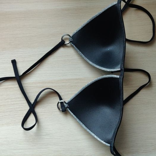 Sparkly Bikini Top, NEW LOOK, Size 12