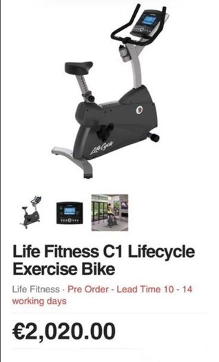 Life fitness c1 exercise bike