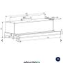 electriQ 90cm Telescopic Canopy Cooker Hood Image 4