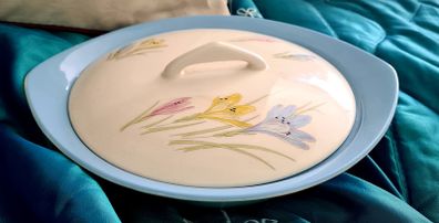 Very Pretty Blue and White Casserole Dish from Figgjo Flint Norway