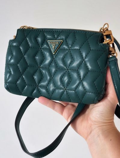 GUESS Elenia Diamond Quilted Mini Crossbody Bag