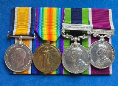 WW1 medals - unusual combination Connaught Rangers/RASC