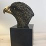 Archibald Thorburn (1860-1935) Eagle Head Sculpture (20cm, 4kg) - Bronze, Marble, Signed Image 6