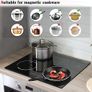 Plug-in Induction Hob 60CM 4 Zone, Plug in Electric Hob 13 amp 4 ring, 2800W Electric Induction Hob 220V, Cooking Hob 60CM with Flexible Zone Image 6