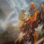 Large Poster / Cardboard Transformers wall hanging Holographic Bumblebee Image 3