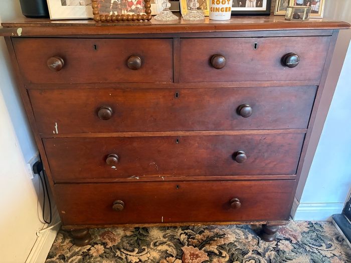large solid wood chest of drawers