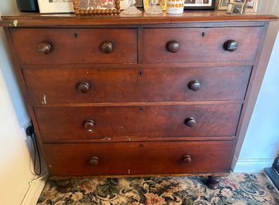 large solid wood chest of drawers