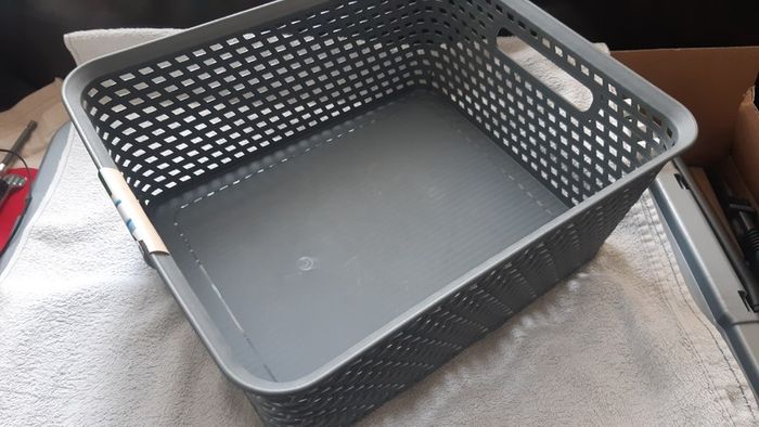 Curver Your Style Medium Retangular Basket 11 Litre - Grey