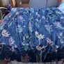D&D Design Caberne Navy Floral Curtains. Cotton, Lined, with Tiebacks Image 2