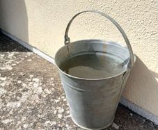 Galvanised bucket
