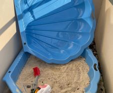 shell sand box
