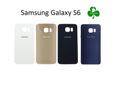 For Samsung Galaxy S6 G920 Back Battery Cover Glass Replacement Blue / White / Black / Gold