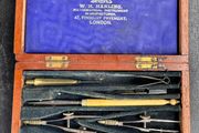 Antique W.H. Harling Drawing Instrument Set (c. 1890)