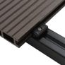WPC Hollow Decking Boards with Accessories 16m(sqr) 2.2m Dark Brown Image 5