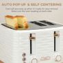 Kettle and Toaster Sets, 3000W 1.7L Rapid Boil Kettle & 4 Slice Toaster with 7 Browning Controls, Defrost, Reheat and Crumb Tray, Otter thermostat, Cream White Image 6