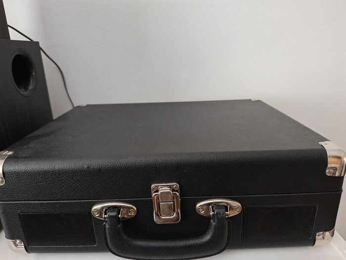 Record Player and Vinyl Holder