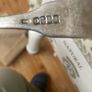 3 heavy silver antique forks made in 1834 and fully hallmarked for Dublin 8 inches long weighing 6.63 ounces Image 4