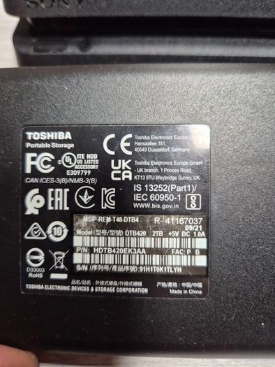 Sony PlayStation 4 Slim 500GB + 2TB HDD Console PS4, GTA 5 And Two Controllers