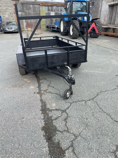 8x4 double axle builders trailer