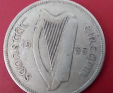 Ireland 1935 Harp Florin in Fine condition