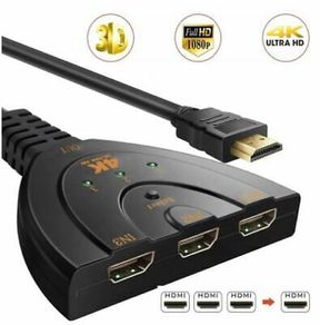HDMI Splitter Connector Adapter Video Switcher Cable 4K 3 in 1 Out Port Hub
