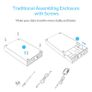 ORICO USB 3.0 (UASP) SATA SSD/HDD 2.5"/3.5" External Aluminum Alloy Enclosure Case/Caddy Silver (UK Plug) (Brand New/Warranty) Image 3