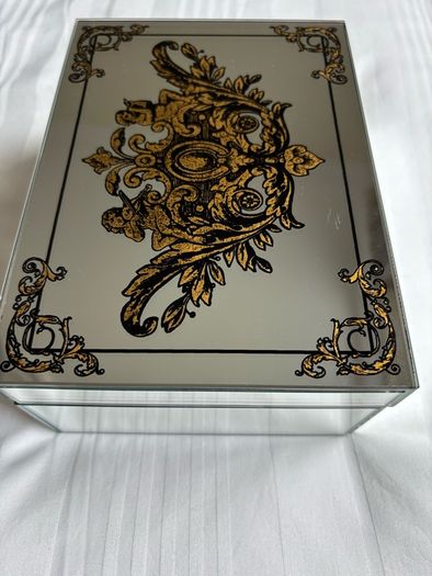 Jewellery Box - Mirror Outside with Design