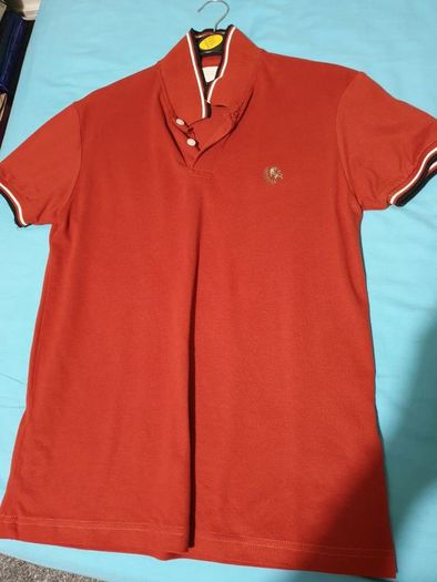 bench dark orange small medium polo shirt