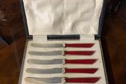Art deco butter knives