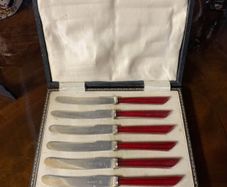 Art deco butter knives