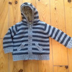 Gorgeous Knitted Sherpa Lined Hoodie /Jacket