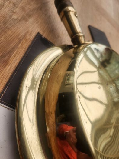 Victorian Brass bed warmer as new